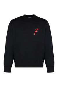 Cotton crew-neck sweatshirt